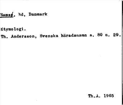 Bild på arkivkortet för arkivposten Ramsø