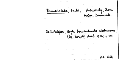 Bild på arkivkortet för arkivposten Ravnebakke
