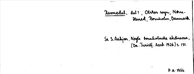 Bild på arkivkortet för arkivposten Ravnedal