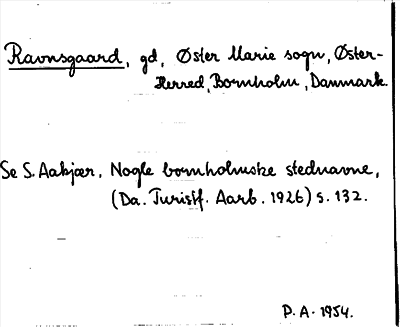 Bild på arkivkortet för arkivposten Ravnsgaard