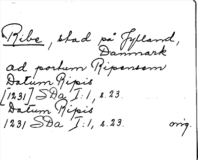 Bild på arkivkortet för arkivposten Ribe