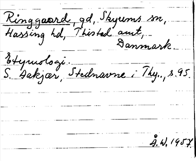 Bild på arkivkortet för arkivposten Ringgaard