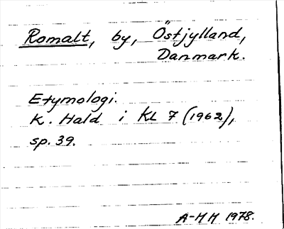 Bild på arkivkortet för arkivposten Romalt