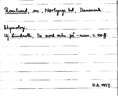 Bild på arkivkortet för arkivposten Romlund