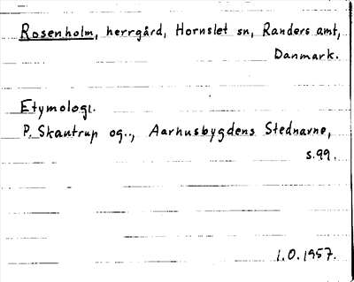 Bild på arkivkortet för arkivposten Rosenholm