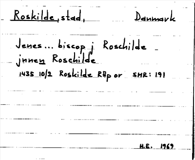Bild på arkivkortet för arkivposten Roskilde