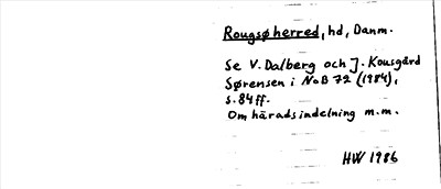 Bild på arkivkortet för arkivposten Rougsø herred