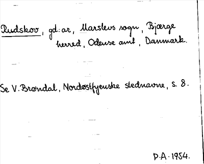 Bild på arkivkortet för arkivposten Rudskov