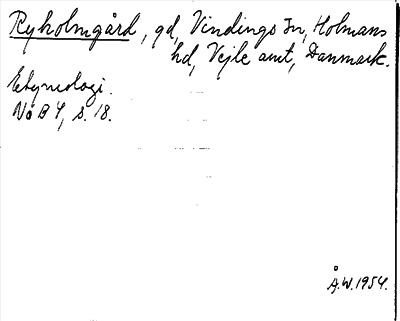 Bild på arkivkortet för arkivposten Ryholmgård