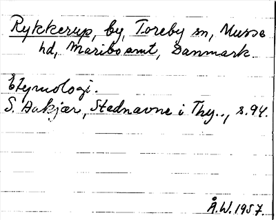 Bild på arkivkortet för arkivposten Rykkerup