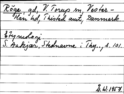 Bild på arkivkortet för arkivposten Röge