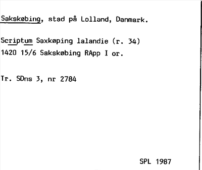 Bild på arkivkortet för arkivposten Sakskøbing