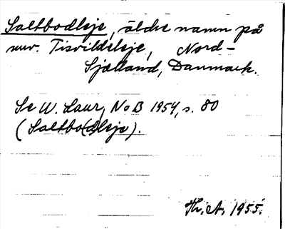 Bild på arkivkortet för arkivposten Saltbodleje