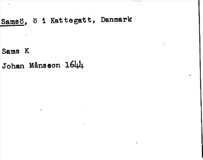 Bild på arkivkortet för arkivposten Samsö