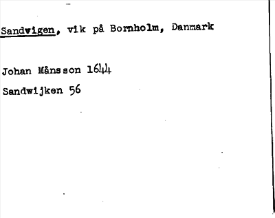 Bild på arkivkortet för arkivposten Sandvigen