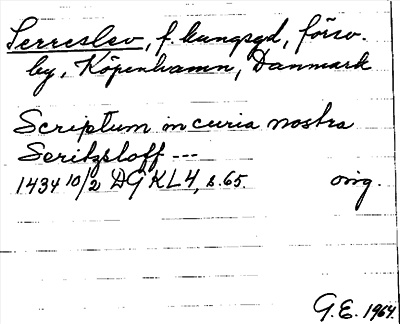 Bild på arkivkortet för arkivposten Serreslev