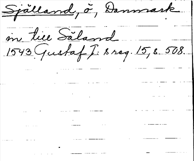 Bild på arkivkortet för arkivposten Själland