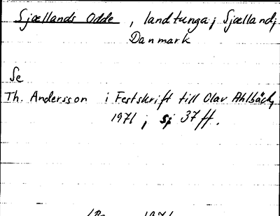 Bild på arkivkortet för arkivposten Sjællands Odde