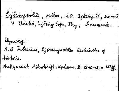 Bild på arkivkortet för arkivposten Sjöringvolde