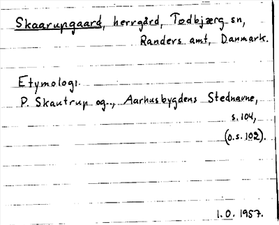 Bild på arkivkortet för arkivposten Skaarupgaard