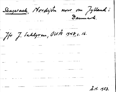 Bild på arkivkortet för arkivposten Skagerack