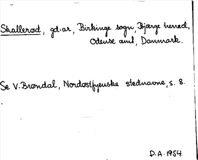 Bild på arkivkortet för arkivposten Skallerød