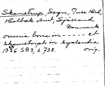 Bild på arkivkortet för arkivposten Skamstrup