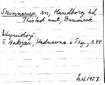 Bild på arkivkortet för arkivposten Skinnerup