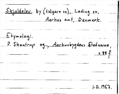 Bild på arkivkortet för arkivposten Skjoldelev