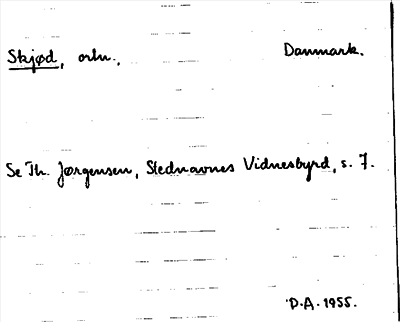 Bild på arkivkortet för arkivposten Skjød