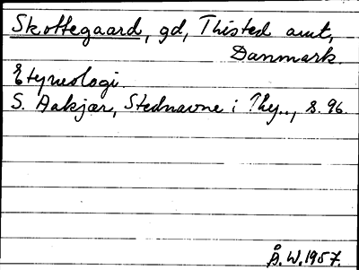 Bild på arkivkortet för arkivposten Skottegaard