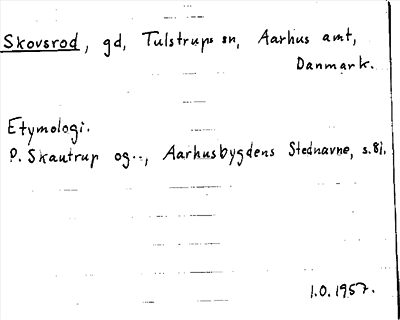 Bild på arkivkortet för arkivposten Skovsrod