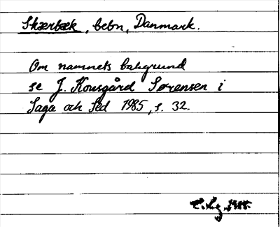 Bild på arkivkortet för arkivposten Skærbæk