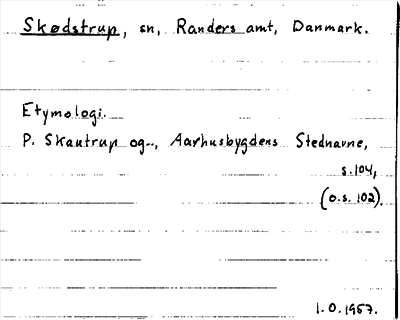 Bild på arkivkortet för arkivposten Skødstrup