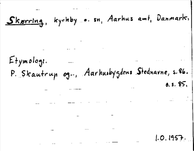 Bild på arkivkortet för arkivposten Skørring