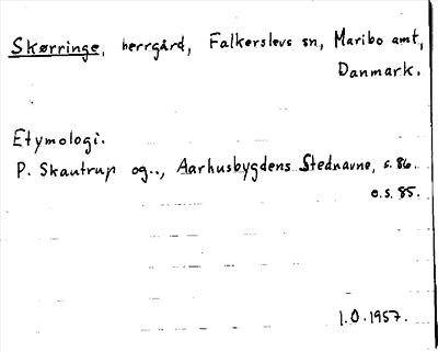 Bild på arkivkortet för arkivposten Skørringe