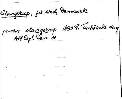Bild på arkivkortet för arkivposten Slangerup