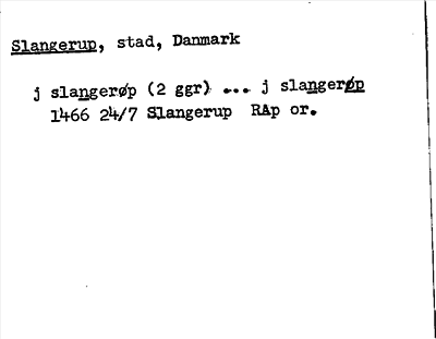 Bild på arkivkortet för arkivposten Slangerup