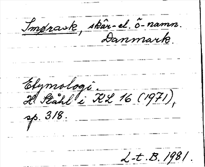 Bild på arkivkortet för arkivposten Smørask