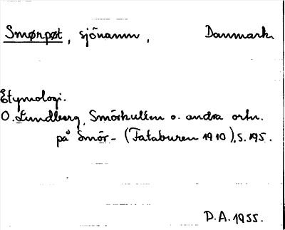 Bild på arkivkortet för arkivposten Smørpøt