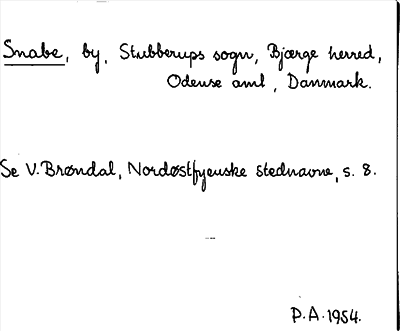 Bild på arkivkortet för arkivposten Snabe