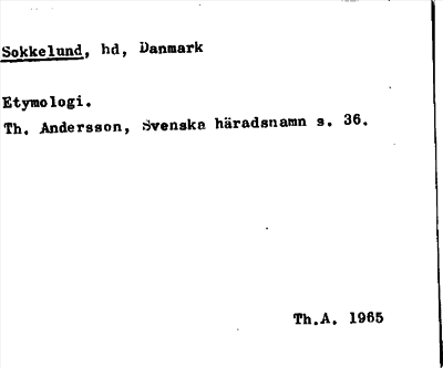 Bild på arkivkortet för arkivposten Sokkelund
