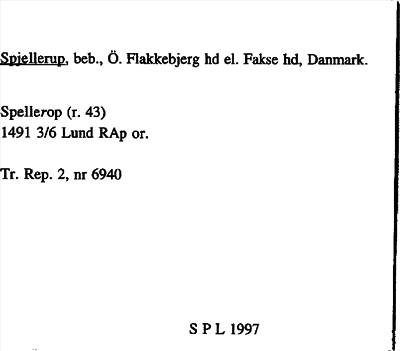 Bild på arkivkortet för arkivposten Spjellerup