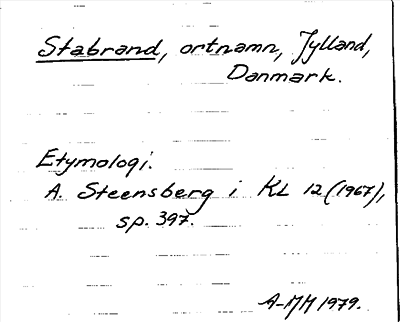 Bild på arkivkortet för arkivposten Stabrand