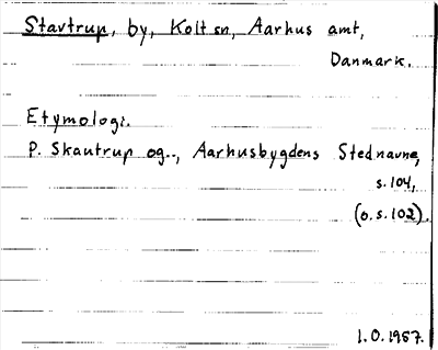 Bild på arkivkortet för arkivposten Stavtrup