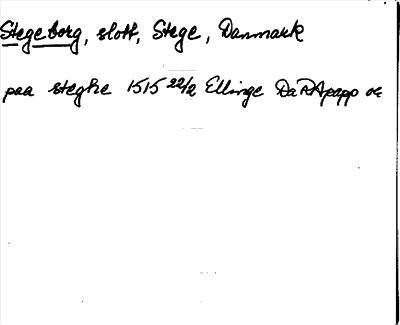 Bild på arkivkortet för arkivposten Stegeborg