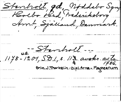 Bild på arkivkortet för arkivposten Stenholt