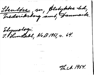 Bild på arkivkortet för arkivposten Stenløse