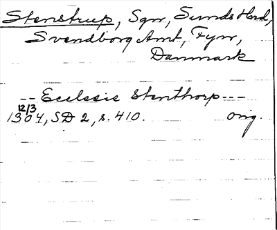 Bild på arkivkortet för arkivposten Stenstrup