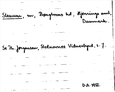 Bild på arkivkortet för arkivposten Stenum